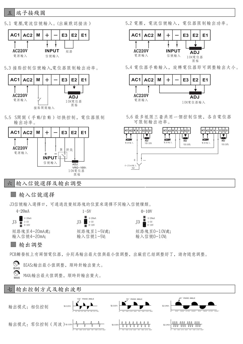 東莞常乾CH-SCR電力調劑器 電流40A 三相功率調理器 調功器(圖3) 東莞常乾CH-SCR電力調劑器 電流40A 三相功率調理器 調功器(圖3)